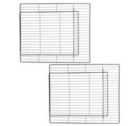 FUTUREORYY Lot de 2 Panneaux Porte en Maille Métallique 45 X 35 Cm pour Cage Animaux, Clôture en Fil de Fer Renforcé, Porte de Remplacement Modulable pour Chenil Intérieur et