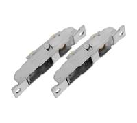 FUTUREORYY Lot de 2 Roulettes pour Portes Coulissantes D'armoire en Acier 201 à Roulement à Billes, Roue Diamètre 7 Mm Rainure 4,2 Mm, Galets Tandem Réglables pour Fenêtres et Portes