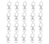 FUTUREORYY Lot de 20 Cadenas à Cage Métallique Robustes pour Perroquets et Petits Animaux Verrous de Sécurité Multifonctionnels Crochets Anti-évasion Légers Accessoires Indispensables