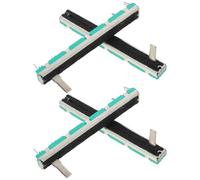 FUTUREORYY Lot De 4 Curseurs Droits Pour Mixage Audio Faders Droits Pour Console De Mixage Doubles Potentiomètres Pour L'Accordage Potentiomètres Électroniques Pour La Gradation Et