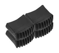 FUTUREORYY Lot de 4 Patins de Protection Antidérapants pour Pieds D'échelle en Caoutchouc Noir 2,5 X 6,3 Cm, Coussinets de Sécurité Résistants la Chaleur pour Échelles à Chevrons,