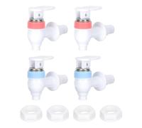 FUTUREORYY Lot de 4 Sets de Robinets de Remplacement pour Distributeur D'eau Chaude et Froide, en Plastique Solide, Compatibles Fontaine à Eau Domestique, Robinet D'eau Potable, Accessoires