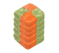 FUTUREORYY Lot De 5 Gâteaux d'herbe Naturelle à Mâcher pour Petits Animaux, Snacks pour Lapins Et Cochons d'Inde, Aliments à Base De Foin De Luzerne, Friandises Saines Et Solide pour Rongeurs