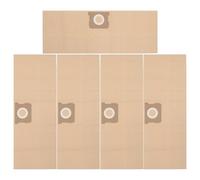 FUTUREORYY Lot de 5 Paquet Filtrants en Papier 65x25 Cm pour Aspirateur Industriel 5-6 Gallons, Collecteur de Poussières Fines, Accessoire Compatible pour Nettoyage Atelier et