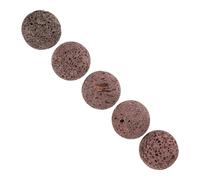 FUTUREORYY Lot de 5 Pierres Volcaniques Rondes 5 Cm pour Sauna à Vapeur Pierres Chauffantes Naturelles pour Sauna Traditionnel Intérieur et Extérieur pour Spa et Hammam