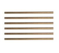 FUTUREORYY Lot de 6 Rivets Solides en Laiton Massif Ø3 X 100 Mm pour Manche de Couteau, Tiges Rondes pour Fabrication et Réparation de Poignées, Fournitures DIY Coutellerie,