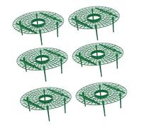 FUTUREORYY Lot De 6 Supports D’Escalade pour Plantes Grimpantes Verts, Cadre Végétal Plastique, Étagère à Fraises Jardinage, Protection des Fruits du Sol, Usage Extérieur Et Serrage