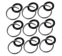 FUTUREORYY Lot De 9 Clés À Chocs Électriques Anneau De Retenue Anneau De Friction Pièces De Clé À Chocs En Caoutchouc Noir