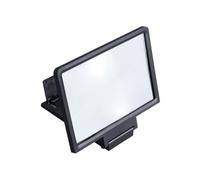FUTUREORYY Loupe D'écran pour Téléphone Portable, Amplificateur D'écran 3X, Compatible la Plupart des Téléphones, Design Pliable Noir, Usage Lecture et Films, Confort Visuel Prolongé