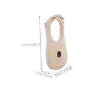 FUTUREORYY Lyre Basse Cordes Bois Massif Kit Diy pour Adultes Instrument à Cordes Traditionnel Au Professionnel Design Élégant pour Musiciens Débutants et