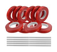 FUTUREORYY Machine à Nouer Plantes avec 10 Rubans Rouges en PVC Résistant et Boîte D’Agrafe pour Jardinage Polyvalent Fixation Rapide pour Tuteurage Concombres Arbres Potagers et Serrage