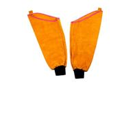 FUTUREORYY Manchon de Protection Cuir Résistant Aux Étincelles Manchette Extensible Brûlure pour Soudage avec Doublure Confortable Ajustable pour Travaux Industriels et Couleur Aléatoire