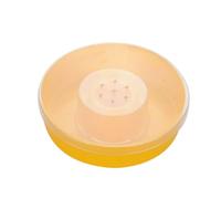FUTUREORYY Mangeoire Ronde pour Abeilles Plastique Distributeur Eau et Nourriture Pratique Outil Apiculture Facile à Nettoyer Installation Rapide Accessoire pour Ruche Jaune