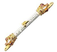 FUTUREORYY Mezouza Juive Métal Ornée Couronne Violet, Parchemin Biblique Visible, Décoration Religieuse pour Porte D'entrée, Usage Intérieur, Présent Maison Foyer