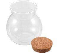 FUTUREORYY Mini Bouteille à Souhaits en Verre Transparent 123 X 13 CM Flacon Décoratif Étanche sans Lampe Pot en Verre Créatif pour Décoration Intérieure et Accessoires Aquarium