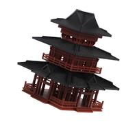 FUTUREORYY Miniature Pagoda Pavilion Statue Décoration Zen pour Aquarium Et Terrarium Accessoires De Jardin pour Bureau Et Maison Sculpture Stilt House