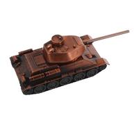 FUTUREORYY Modèle de Char Miniature Métal Réaliste Figurine Militaire Authentique Rouge Décoration pour Bureau et Étagère Modèle Réduit Tank pour Collection