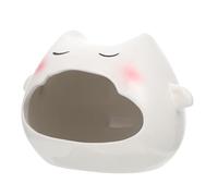 FUTUREORYY Nid de Couchage en Céramique pour Hamster et Hérisson, Cachette Rafraîchissante D’été, Maison Petite Taille Résistante, Habitat Sécurisé pour Petits Animaux de Style Aléatoire