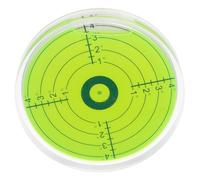 FUTUREORYY Niveau à Bulle Rond Précis 7,6 X 7,6 Cm en Acrylique Graduations Claires, Petit Niveau Circulaire pour Camping-car, Bricolage et Outils de Mesure de Bulles