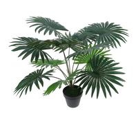 FUTUREORYY Palmier Artificiel Produit par en Pot Vert Réaliste en Plastique Accent Naturel Lifelike pour Décoration Bureau et Salon pour Intérieur et Extérieur