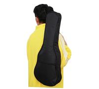 FUTUREORYY Paquet De Guitare Folk 26 Pouces Noir, Housse Anti-Eau Rembourrée Double Bandoulière Réglable, Étui Léger Adapté pour Transport D'instruments à Cordes en Voyage Et Concert