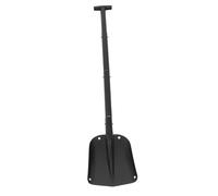 FUTUREORYY Pelle à Neige Multifonction Alliage Aluminium Légère et Résistante Pelle Portable pour Déneigement Extérieur Camping et Voiture Manche Rétractable Noir