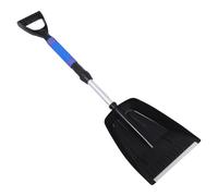 FUTUREORYY Pelle à Neige Télescopique Pliable en Alliage Bleu 9748B, Outil Multifonction Déneigement et Dégivrage d'urgence pour Voiture, Grattoir à Glace Réglable pour Allée et Jardin en