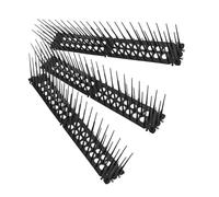 FUTUREORYY Pics Dissuasifs pour Pigeons et Oiseaux en Plastique Noir, Lot de 3, pour Jardin et Balcon, Protection Anti-Intrusion, Barrière Extérieure Chats et Nuisibles