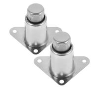 FUTUREORYY Pieds Réglables en Acier Inoxydable 10-13,5 Cm 2 Pièces avec Triangle de Fixation Supports Robustes pour Cuisinières à Gaz Meubles Armoires et Tables Pieds Métalliques