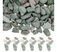 FUTUREORYY Pierres Décoratives Naturelles pour Aquarium Granulométrie 2-4 MM Couleur Gris Calcaire 60 G Décor Miniature pour Paysage Aquatique et Pots de Fleurs Kit de Matériaux pour