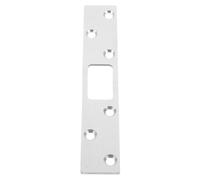 FUTUREORYY Plaque de Renfort de Gâche de Porte avec Installation Simple en Acier Inoxydable Argenté Compatible Cadre de Porte et Serrure pour Usage Résidentiel Extérieur