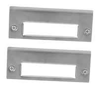 FUTUREORYY Plaques de Gâche en Acier Inoxydable 2pcs pour Porte, Cache Porte Robuste, Dissimule les Trous, pour Cadres Commerciaux et Usage Résidentiel