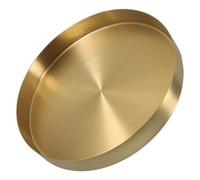 FUTUREORYY Plateau Rond Métal pour Bijoux Et Cosmétiques Assiette à Fruits Décoration De Table Doré pour Salle De Bain Et Cuisine