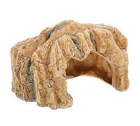 FUTUREORYY Plateforme Tortue Résine Réaliste avec Cachette Habitat Tortue Hermite pour Terrarium Aquatique Abri Reptile Fonctionnel et Décoratif