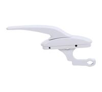 FUTUREORYY Poignée de Verrouillage pour Fenêtre à Battant Blanche Remplacement Inoxydable pour Fenêtre Coulissante Levier Ergonomique à Installation Flexible pour Usage Intérieur et Extérieur