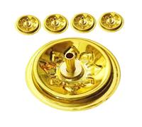 FUTUREORYY Porte-mèche Flottant en Aluminium 4 Cm pour Lampe à Pétrole De Temple, Mèche pour Lampe à Huile Rétro, Support De Mèche Compact pour Contemplation Et Autel, Lot De 5 Pièces