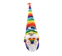 FUTUREORYY Poupée GNOME Arc-en-Ciel Ornement sans Visage en Matériau Doux pour Fenêtre Salon Fête Accessoire Photo Décor Bébé Noël