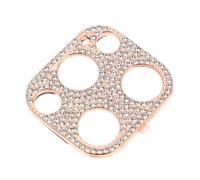 FUTUREORYY Protection Objectif Caméra Métal avec Strass Compatible Film Protecteur Anti-rayures pour Lentille Arrière Cadeau pour et Occasions Spéciales