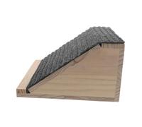 FUTUREORYY Rampe D’escalier Intérieure pour Chien en Bois Naturel 30x26x15 Cm Surface Antidérapante en Feutre, Rampe D’accès Compacte et Portable pour Petits, Moyens et Grands Chiens,