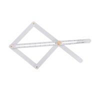 FUTUREORYY Rapporteur Angle Acier Inoxydable pour Menuiserie Jauge Angle Précise et Verrouillable Règle de Traçage Polyvalente pour Sols Carrelage et Bricolage