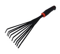 FUTUREORYY Râteau de Jardin à Main Outil Professionnel Caoutchouc et pour Étaler Résistant et Ergonomique pour Pelouses et Jardinage Extérieur