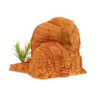 FUTUREORYY Reptile Hideout Résine pour Aquariums Et Terrariums Décoration De Caverne pour Tortues Et Poissons Abri Coquin Résine De Décor