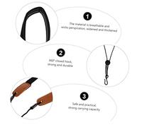 FUTUREORYY Sangle de Cou Saxophone Noire Confortable Harnais Facile à Installer Support Flexible pour Sax Alto Ténor Soprano