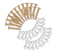 FUTUREORYY Set de Goupilles de Cisaillement et Goupilles Fendues Acier Inoxydable pour Accessoires de Souffleuse à Neige Lot Rechange Durables et Résistantes à Usure