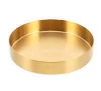 FUTUREORYY Soucoupe Dorée pour Pots de Fleurs Petit Format 125 CM en Acier Inoxydable Plateau de Drainage pour Plantes D’Intérieur et Extérieur Bac Récupérateur D’Eau pour Jardin et