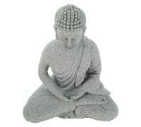 FUTUREORYY Statue Bouddha Grès pour Décoration Intérieure Aquarium et Tableau de Bord Figurine Moine Prière pour Étagère Symbole Calme