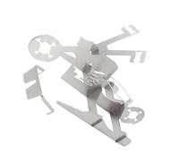 FUTUREORYY Support à Poulet Acier Inoxydable Portable Rôtissoire Multifonction pour Barbecue et Camping Compact pour Poulet et Tendre Réunions Familiales et