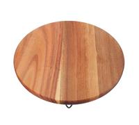 FUTUREORYY Support Bois Rond pour Plantes Piédestal Décoratif Polyvalent pour Pots Présentoir Naturel pour Intérieur et Extérieur Base Bois Élégante pour Jardinières Aquarium Bougies et Décor