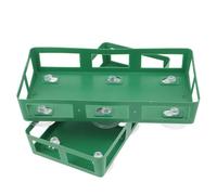 FUTUREORYY Support de Cage à Fleurs Ventouse, Lot de 2 Plateaux Verts pour Centre de Table Floral, Porte-Fleurs Mariage DIY, Accessoire Décoration Voiture et Cérémonie, Support Solide et