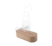FUTUREORYY Support De Médiator De Guitare Lumineux avec Base Bois Porte-Peigne De Guitare Pratique Et Élégant pour Rangement Optimal des Médiators